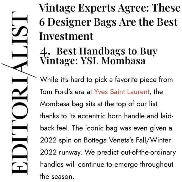 YSL Iconic Mombasa Ford black leather horn hobo - Picture 9 of 10